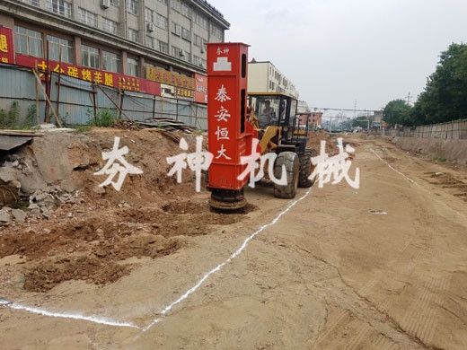 hc系列高速液壓夯實(shí)機(jī)案例